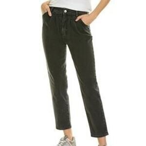 C/E Current Elliot NWT Washed Black Pleated High Rise Tapered Jeans Size 31